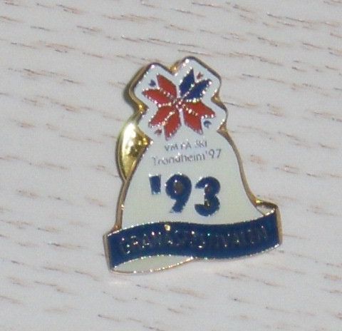 Pin VM på ski i Trondheim 1997 selges