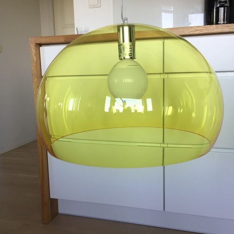 Kartell FL/L taklampe, gul