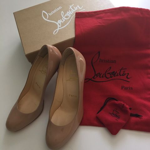 Christian Louboutin simple pump 100 patent calf str 36,5