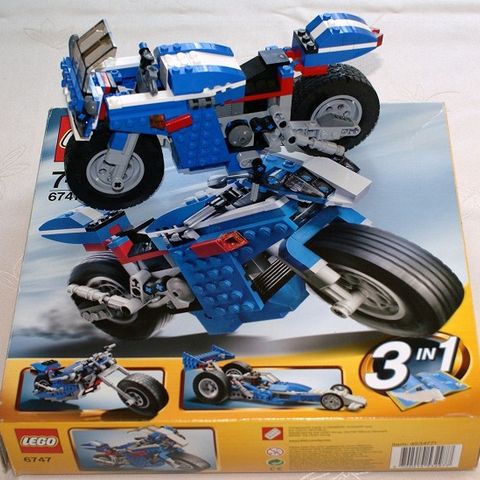 LEGO CREATOR RACE RIDER 6747 3in1 MOTOR , GAVE