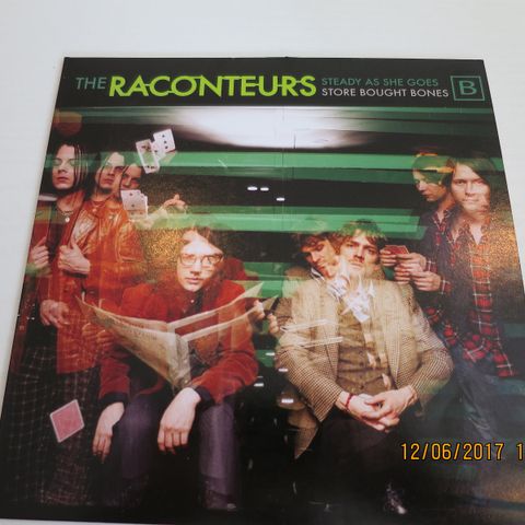 The Raconteurs (Jack White) Steady, As She Goes / Store Bought Bones Grønn Vinyl