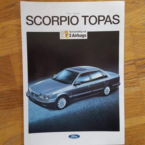 Brosjyre Ford Scorpio Topas 1994