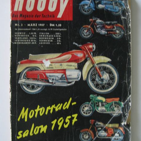 Retro teknikk/hobbymagasin fra 1957 (Tysk)