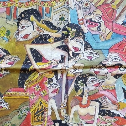 Maleri fra Bali & Indonesia & Sørøst Asia & Klutmaleri