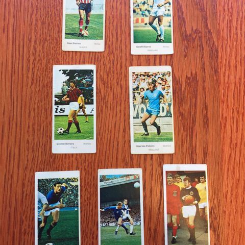 Lyons Maid 1971 fotballkort 13/40 International footballers – svært sjeldne!