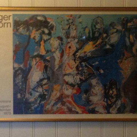 ASGER JORN (1972 "LE FOUR CARRE") - 1973 LOUISANNA EXHIBITION LITHO POSTER