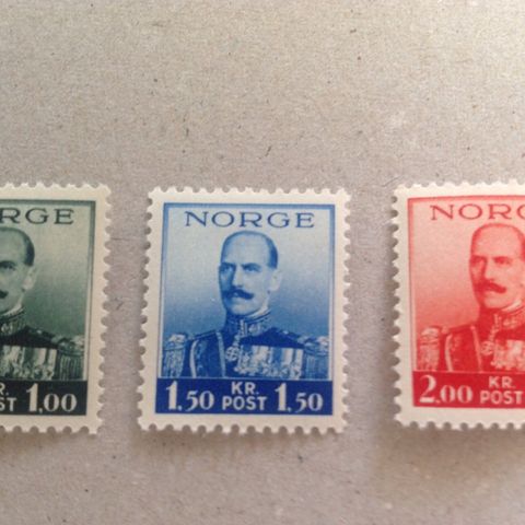 Norske frimerker 1937-1938