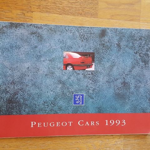 Brosjyre Peugeot Program 1993