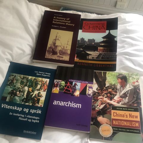 Bøker statsvitenskap, politikk, Kina, samfunn o.l.