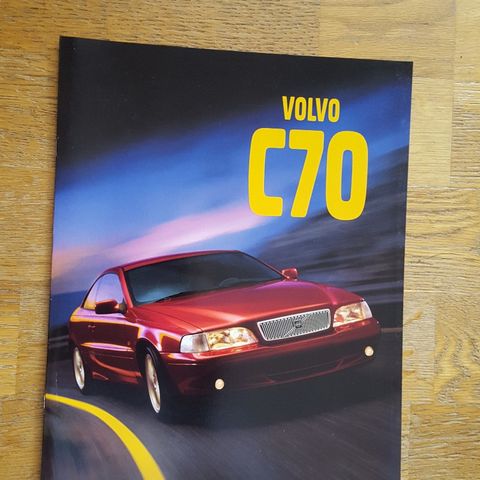 Brosjyre Volvo C70 1997