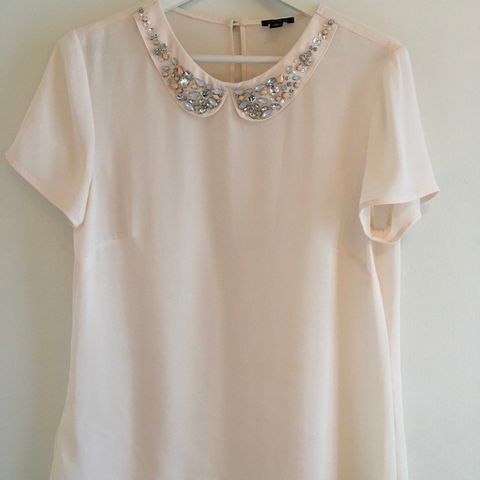 Vakker Ann Taylor bluse i dys rosa str M