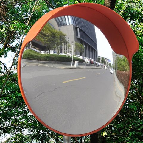 Konveks trafikkspeil PC plast oransj 45 cm utendørs (141680)