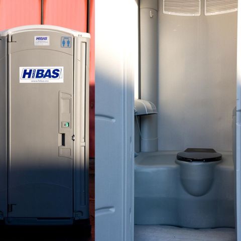 Toalettkabin med toalett og urinal TC-3, utleie.