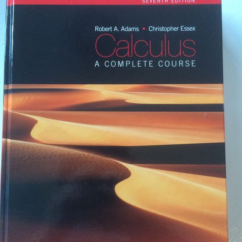 Calculus - a complete course 7th ed.