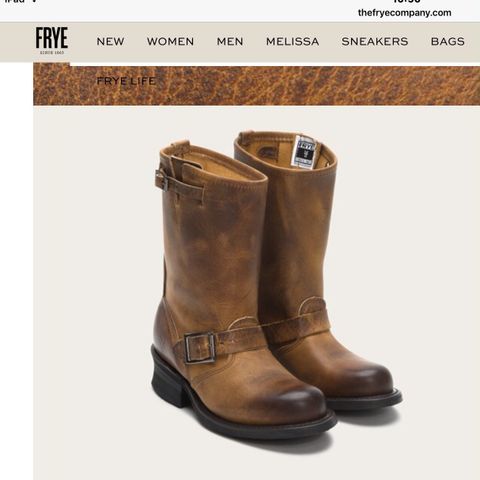 Frye Amerikansk lagt lær støvler Model Engineer 12R Line Dance Boots kanskje?