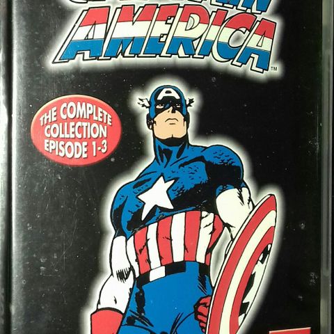 3 DVD.CAPTAIN AMERICA.Vol. 1,2 og 4.Uåpnet.