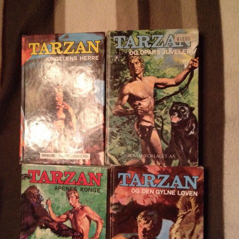 Tarzan.   Av Edgar Burroughs.  Kr 25 pr stk
