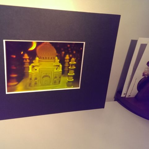 TAJ MAHAL BILDE 3D HOLOGRAF