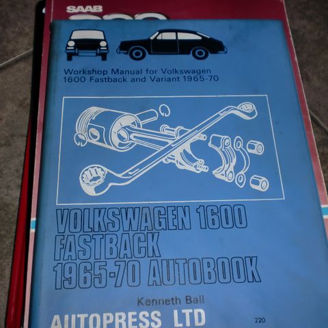 rep bok Volksvagen 1600 fastbac 1965-70