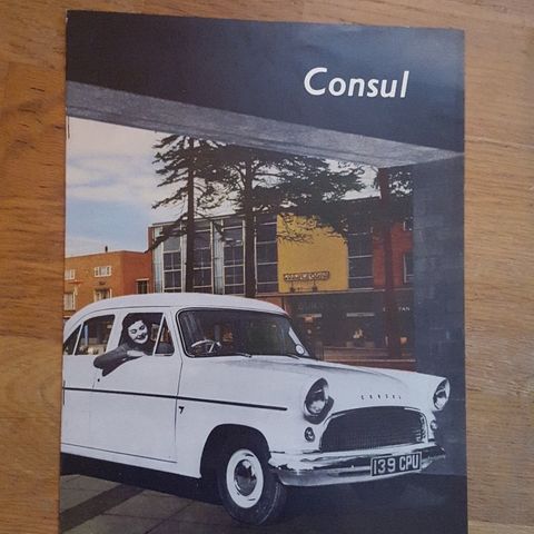 Brosjyre Ford Concul Mk II 1957