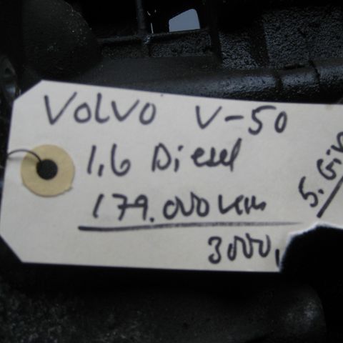 Girkasse Volvo V50 2007 model 1,6 Diesel 110 hesting , girkassekode MTX75