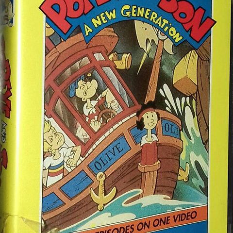 VHS SMALL BOX.POPEYE AND SON.A NEW GENERATION.