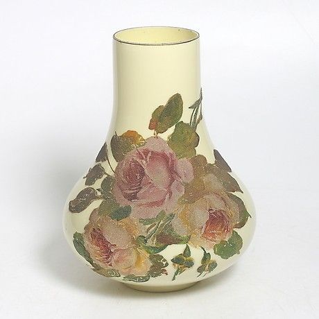 Stor Jugend vase i opalin glass 18/1900 talls