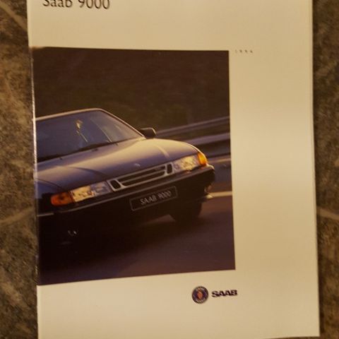 Brosjyre Saab 9000 CS, CSE, CDE, Griffin, Aero 1994
