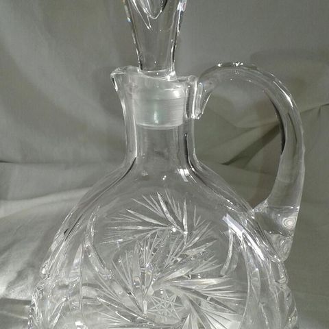 Vintage Karaffel - Ekte Krystallglass