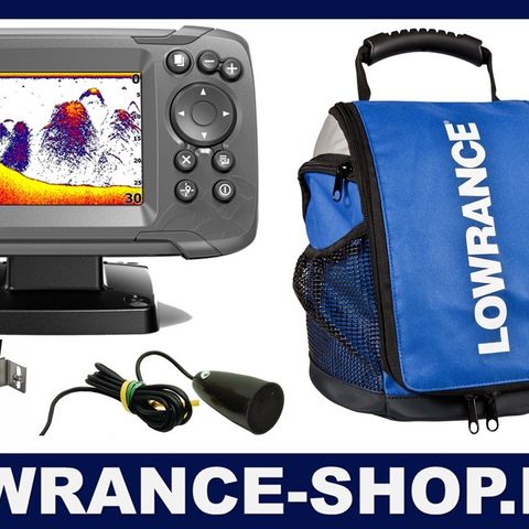 NYHET.! LOWRANCE HOOK2 4X PORTABELT EKKOLODD M/GPS / ISFISKE PAKKE