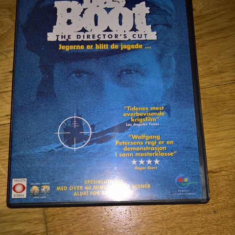 Das Boot spesialutgave(DVD)norsk tekst