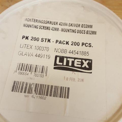 Litex monteringsskruer