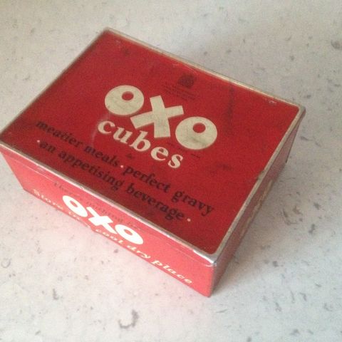 Vintage OXO Cubes Tin