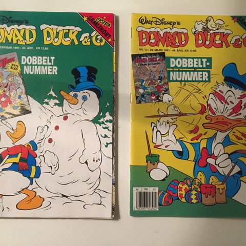 Donald Duck med bladbilag og nokre lause bilag