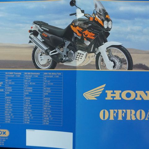 1996 Honda Offroad brosjyre