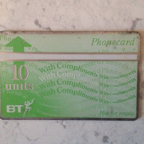 BT (Brtitish Telecom) 10 Units Phonecard