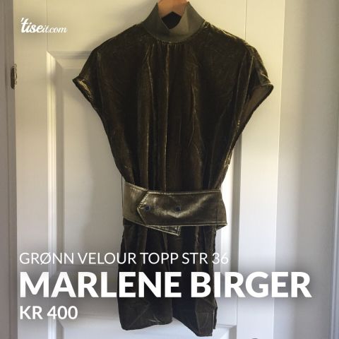 Marlene B. Velour bluse