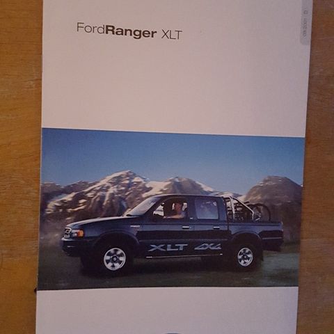 Brosjyre Ford Ranger XLT 2002