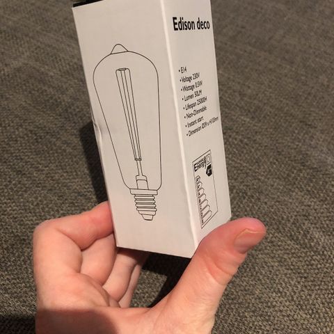 20 stk helt nye Edison deco E14 lyspærer