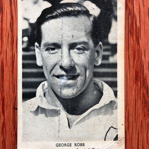 Tottenham Spurs George Robb A&BC 1954 sjeldent Engelsk fotballkort / all sport s