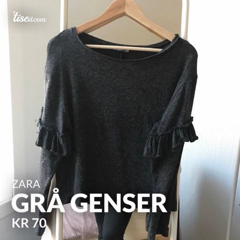 Grå Zara genser