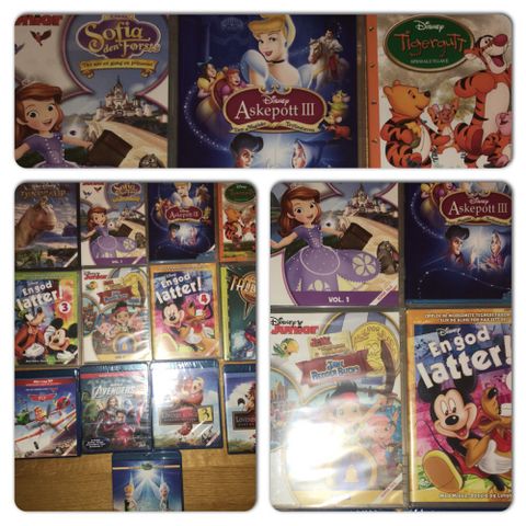 Dvd / Blu Ray / Disney Klassiker serier / samling / filmer / barn / jul / gave 