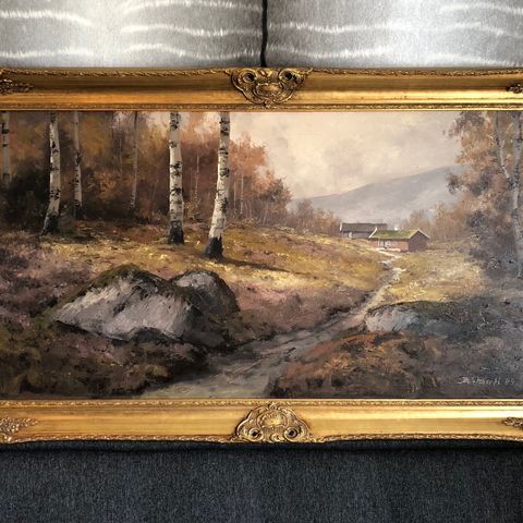 Maleri av Bjørn Stenseth 62x112 cm