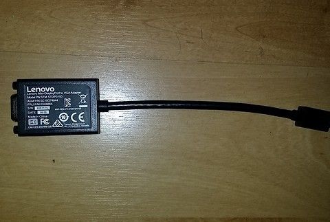 Lenovo STDP3100 Mini-DisplayPort til VGA Adapter