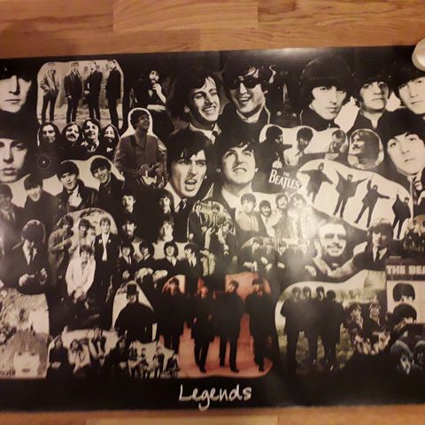 The Beatles. Legends.Mål:82cm x 60cm.