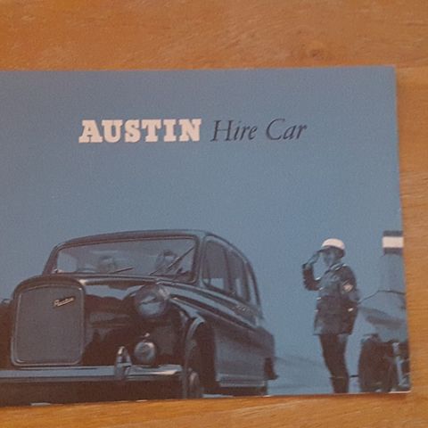 Brosjyre Austin Hire Car 1965