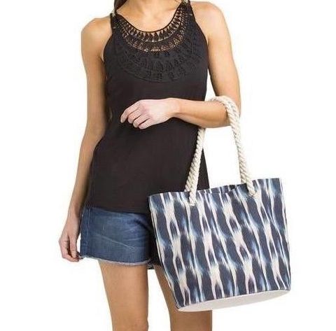 Vacay Beach Bag Ikat Print - NY