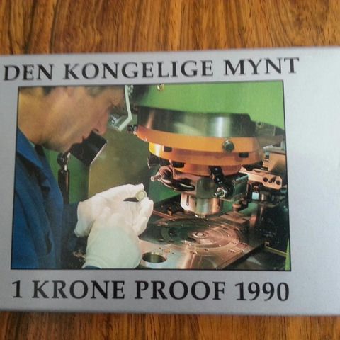 1 Krone - Proof - 1990