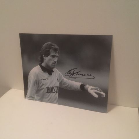 Tottenham Hotspur - Ray Clemence signert 25x20 cm fotografi med COA