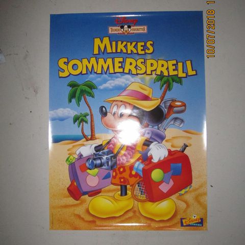 WALT DISNEY PLAKAT MIKKES SOMMERSPRELL